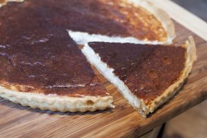 Tarte au parmesan et au gruyère