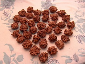 Lire la suite à propos de l’article Petits gâteaux aux cacahuètes et chocolat