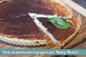 Tarte au parmesan et au gruyère