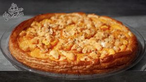 Tarte fine aux patates douces et fromage de chèvre